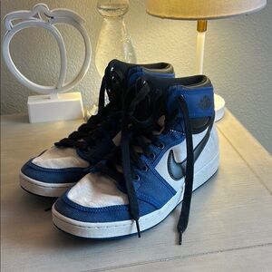Nike Blue and White Sneakers